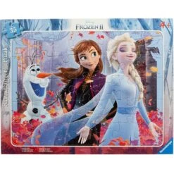 Ravensburger - Puzzle Cadre 35 Pièces - La Magie De La Nature - Disney Reine Des Neiges 2