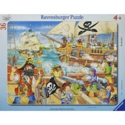 Ravensburger - Puzzle Cadre 36 Pièces - L'attaque Des Pirates