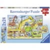 Ravensburger - Puzzles 2x24 Pièces - Beaucoup De Travail Sur Le Chantier -Millejouets ravensburger puzzles 2x24 pieces beaucoup de travail sur le chantier