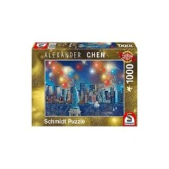 Schmidt - Puzzle 1000 Pièces - Feu D'artifice Sur La Statue De La Liberté