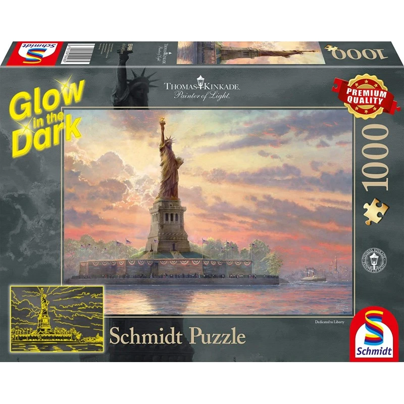 Schmidt - Puzzle 1000 Pièces - Statue De La Liberté Au Crépuscule 3 Schmidt - Puzzle 1000 Pièces - Statue De La Liberté Au Crépuscule
