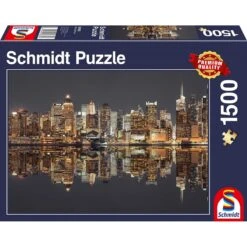 Schmidt - Puzzle 1500 Pièces - Skyline De Nuit