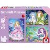 Schmidt - Puzzle 3x48 Pièces - Princesse, Fée Et Sirène -Millejouets schmidt puzzle 3x48 pieces princesse fee et sirene