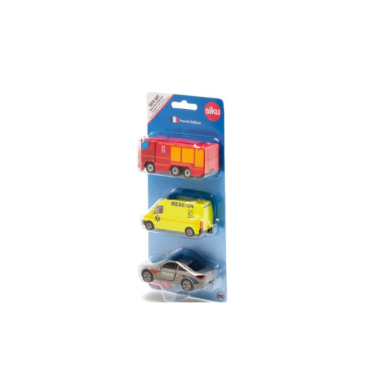 Siku - 1819-001 - Véhicule Miniature - Kit De 3 Véhicules D'urgence France 3 Siku - 1819-001 - Véhicule Miniature - Kit De 3 Véhicules D'urgence France