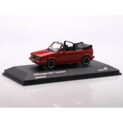 Solido - Miniature - Volkswagen Golf MK1 Cabriolet 1992 Rouge - 1:43