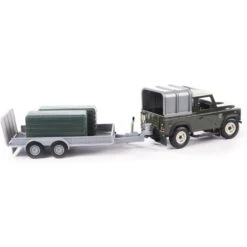 Tomy Big Farm - 42836 - Véhicule Miniature - Pack Land Rover Et Remorque